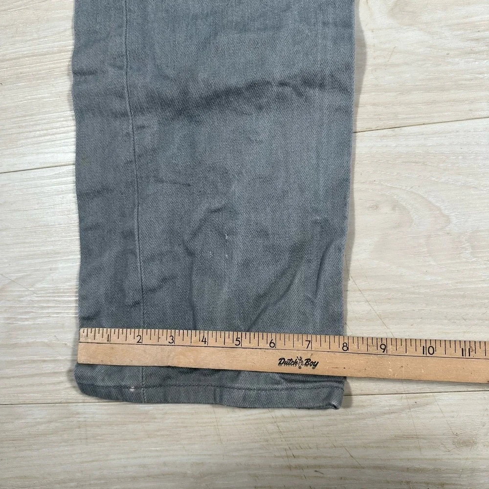Levi's 501‎ XX Jeans Mens 32x32 Charcoal Whisker Button Fly Denim Grunge Skater